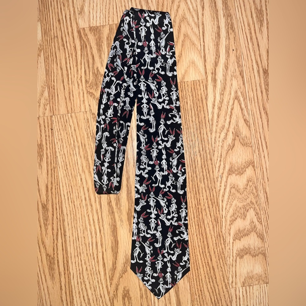 New Vtg 1993 Looney Tunes Warner Bros Tie Bugs Bunny